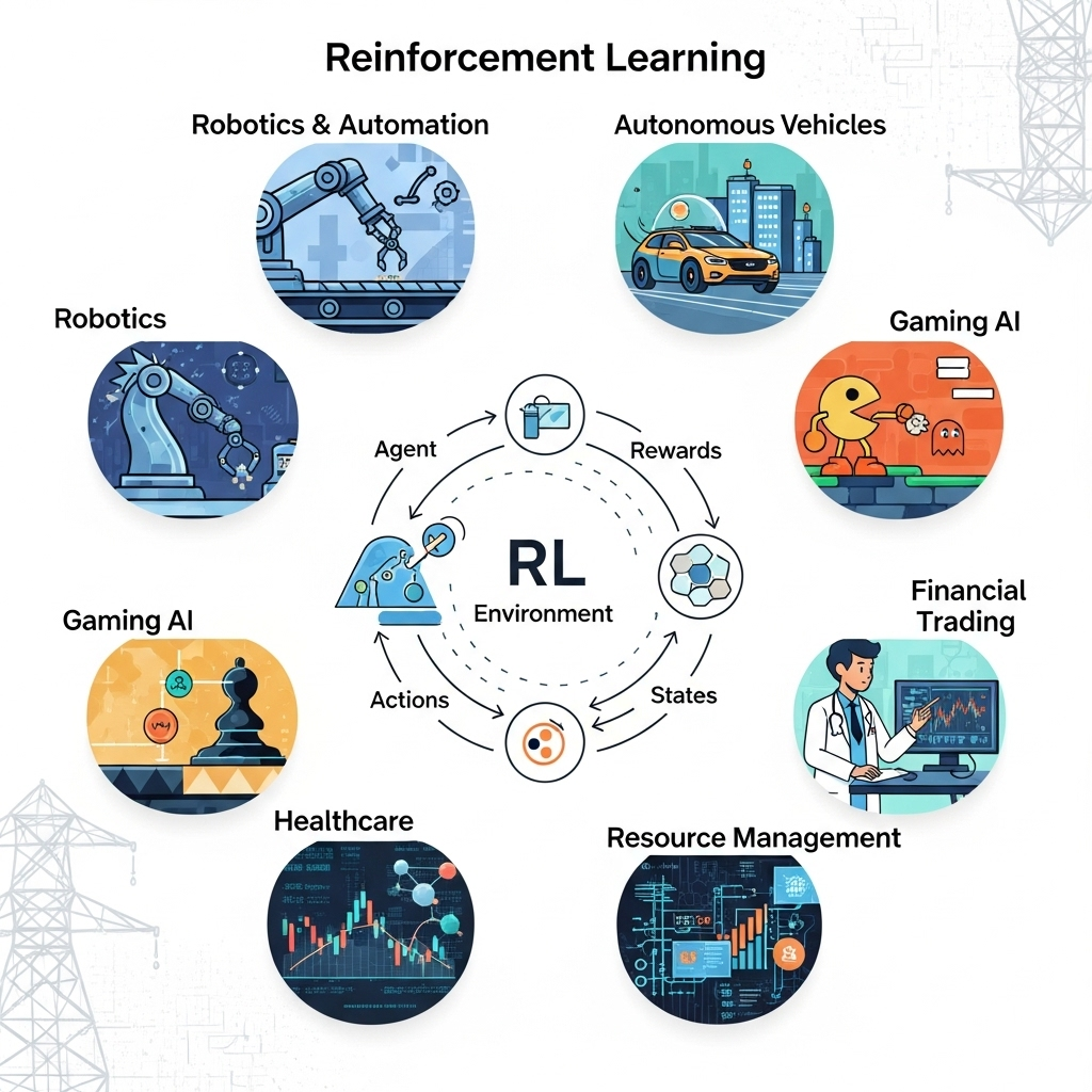 Reinforcement Learning and Its Real-World Uses: How AI Learns by Doing