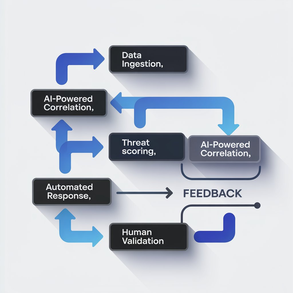  AI workflow from data ingestion to threat neutralization